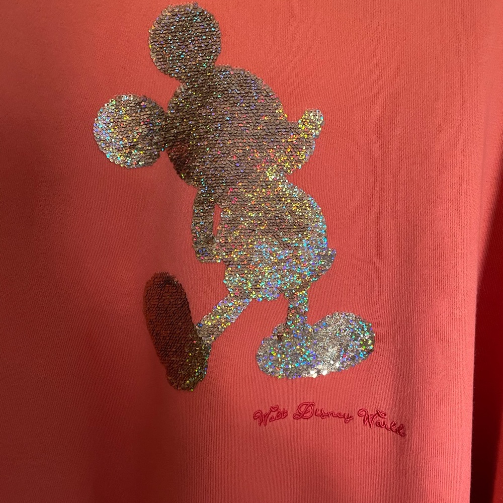 WDW Resort Sequin Mickey Sweatshirt 3X